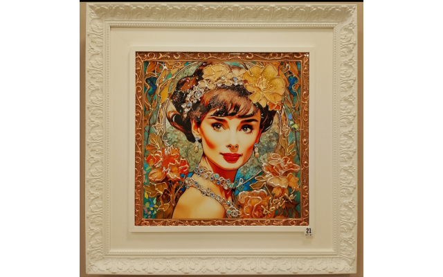 Boris Dondé -  Zurigo 1968  Audrey Hepburn art decò 