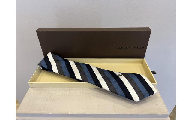 LOUIS VUITTON CRAVATTA MULTICOLOR MONOGRAM STRIPES