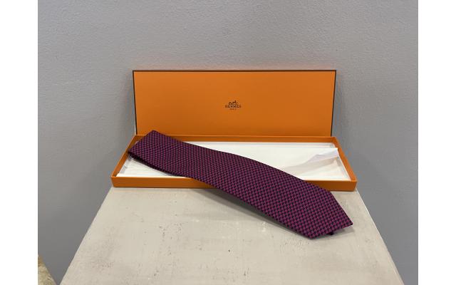 HERMES CRAVATTA SETA BORDEAUX BLU NAVY CUP CAKE